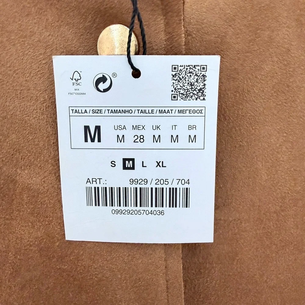 Zara WB Collection Suede and Faux Fur Jacket - Picture 5 of 8